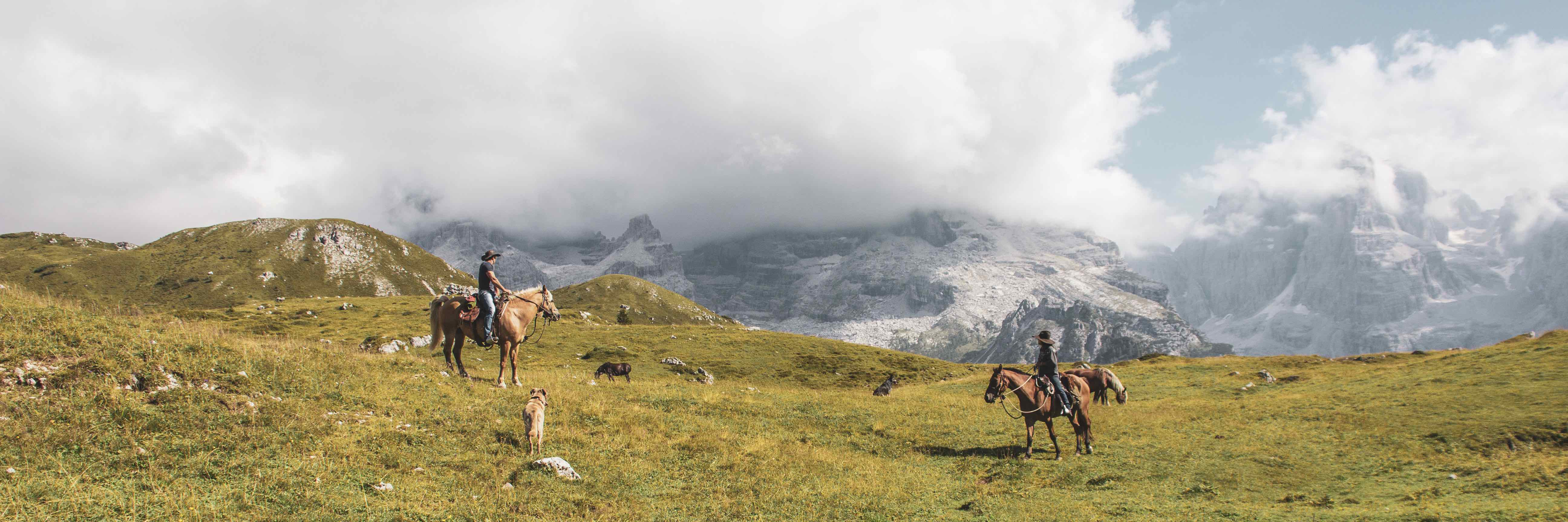 Tre giorni a cavallo sulle Dolomiti di Brenta